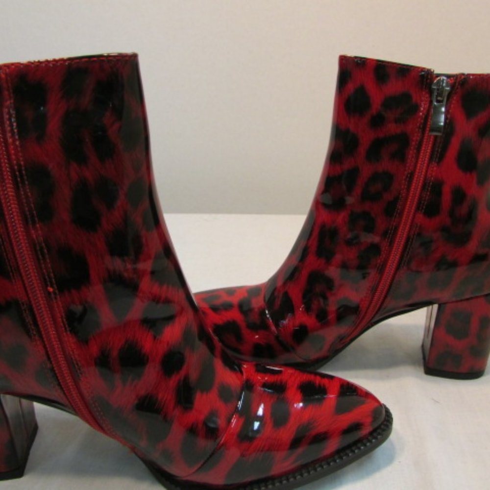 Ninety Union Milano Red Ankle Booties - Picture 6 of 12